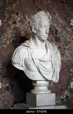Holy Roman Emperor Francis II. Marble bust by Italian sculptor Camillo Pacetti, 1816. Kunsthistorisches Museum, Vienna, Austria.