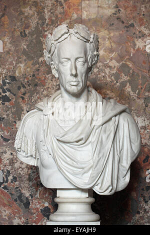 Holy Roman Emperor Francis II. Marble bust by Italian sculptor Camillo Pacetti, 1816. Kunsthistorisches Museum, Vienna, Austria.