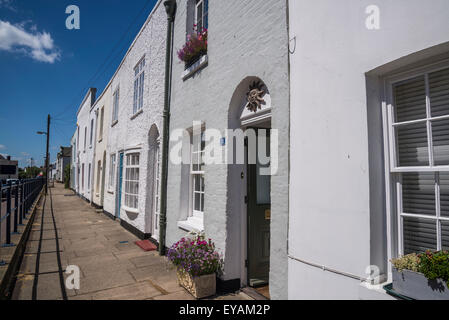 Terrace houses, Island Wall street, Whitstable, Kent, England, UK Stock ...