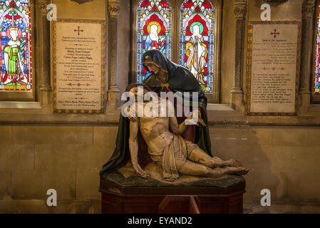 Shrine of St Augustine, Pugin’s Church of St Augustine, Pieta, Ramsgate, Kent, England, UK Stock Photo