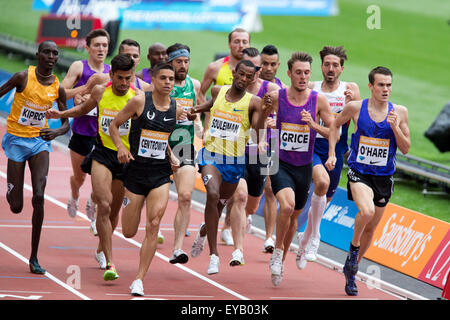 London, UK. 25th July, 2015. Emsley Carr Mile, Diamond League Sainsbury's Anniversary Games, Queen Elizabeth Olympic Park, Stratford, London, UK. Credit:  Simon Balson/Alamy Live News Stock Photo