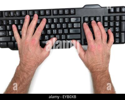A close up shot of a mans hands Stock Photo