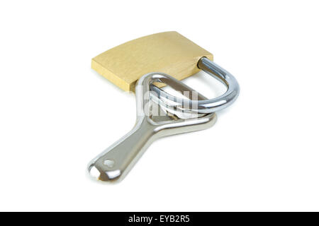 Bottle opener locked to a padlock. Concept photo of drinking problem and alcoholism. Stock Photo
