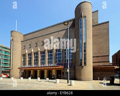 Liverpool Philharmonic Hall along Hope Street, Liverpool, Merseyside, England, UK, Western Europe. Stock Photo