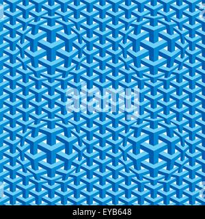 Seamless Square Escher Pattern Background Stock Vector