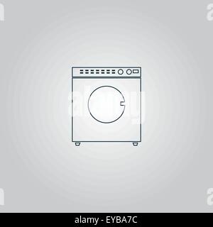 washing machine icon Stock Vector
