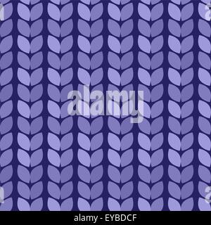 Vector illustration. Seamless background. Knitted blue surface Stock Vector