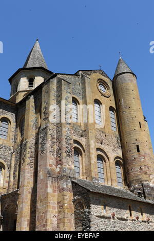 The church of Conques, France Stock Photo