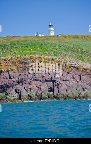 The Caldey Island Lighthouse Stock Photo