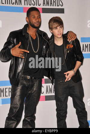 Justin Bieber Usher 2010 Music Video Awards at the Nokia Theatre In Los ...