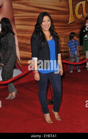 LOS ANGELES, CA - NOVEMBER 14, 2010: Jenna Ushkowitz at the world premiere of 'Tangled' at the El Capitan Theatre, Hollywood. Stock Photo