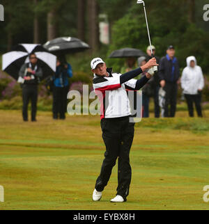 Sunningdale, Berkshire, UK. 26th July, 2015. Seniors Open Golf Tournament Round 4. Peter Fowler (AUS) in action Credit:  Action Plus Sports/Alamy Live News Stock Photo