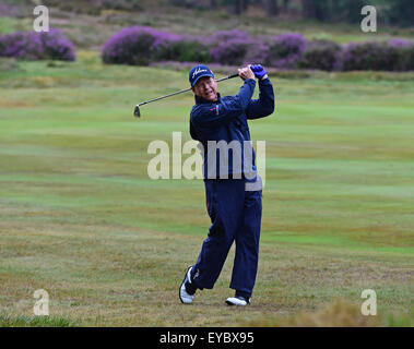 Sunningdale, Berkshire, UK. 26th July, 2015. Seniors Open Golf Tournament Round 4. Tom Watson (USA) second shot on 5th Credit:  Action Plus Sports/Alamy Live News Stock Photo