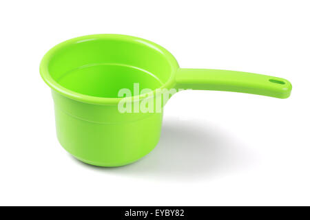 Empty Plastic Scoop on White Background Stock Photo