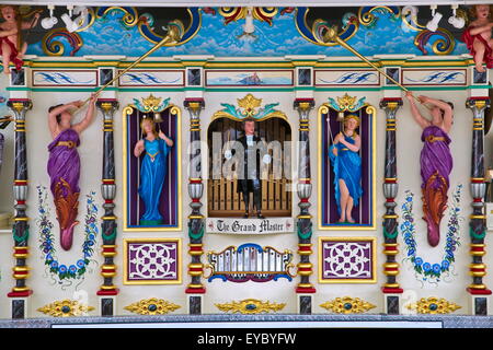 The Grand Master Carousel Organ  on display in the midway of the Delaware State Fair. Stock Photo