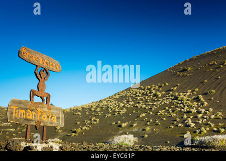 Timanfaya National Park. Lanzarote, Las Palmas province, Canary Islands, Spain, Europe. Stock Photo