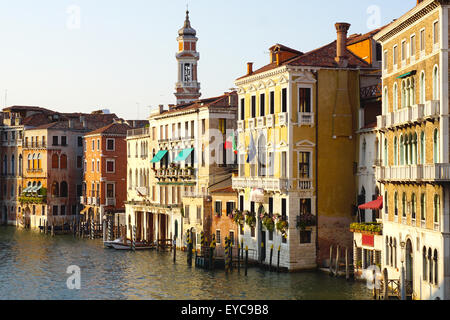 viewpoints grand canal from Rialto bridge in Venice, italy Stock Photo