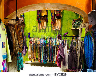 lisbon colourful portugal fabrics lost indian clothes alamy