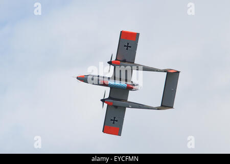 Sunderland, UK. 25th July, 2015. An OV10 Bronco flying at the Sunderland Airshow, July 2015 Credit:  Robert Cole/Alamy Live News Stock Photo
