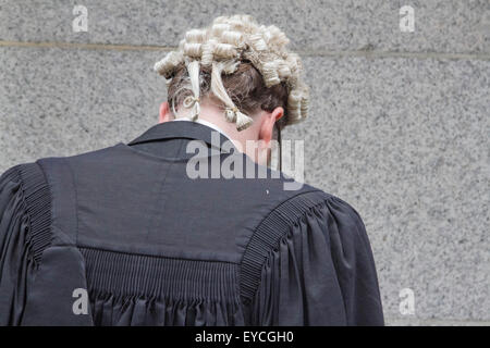 London, UK. 27th July 2015. Criminal Barristers  in england and Wales are set to strike over proposed government  cuts to legal aid.  Since July 1 Solicitors have refused to take on new legal aid work protest over an 8.75% cut to their fees. Credit:  amer ghazzal/Alamy Live News