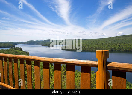 Sacacomie lake in Canada Stock Photo