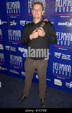 Sydney, Australia. 27th July, 2015. Sydney, AUSTRALIA - July 27, 2015:  Award proudly displayed at the Annual Helpmann Awards Credit:  MediaServicesAP/Alamy Live News Stock Photo