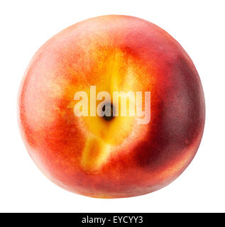nectarine isolated on the white background. Stock Photo