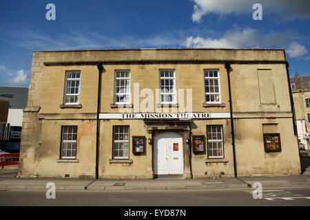 The Mission Theatre on Corn Street in Bath Somerset. A small grade II listed building previously used as a meeting place Stock Photo