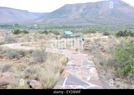 Fossil trail in the Karoo National Park, Northern Cape Province of South Africa Stock Photo