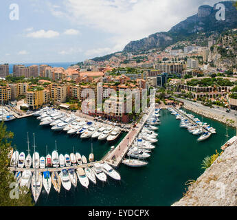 Monaco port de fontvielle, famous port in Monaco Stock Photo