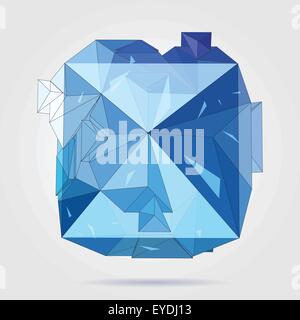 Vector 3D concept illustration. Stock Vector