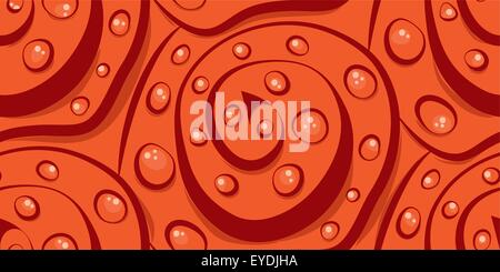 vector abstraction of spirals and circles. modern art Stock Vector