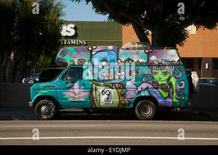 Art van, Silver Lake, Los Angeles, California Stock Photo