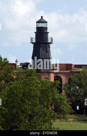 Harbor Light, Fort Jefferson, Dry Tortugas National Park, Florida, United States of America Stock Photo