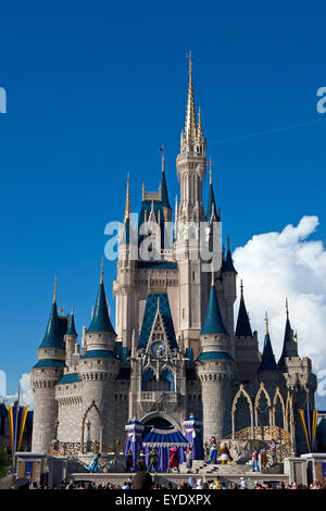 Cinderella Castle, Magic Kingdom, Walt Disney World Resort, Orlando, Florida, United States of America Stock Photo