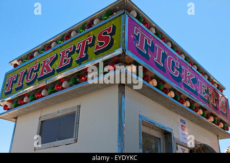 Ticket sign at the California Mid State Fair, Paso Robles, California, United States of America Stock Photo