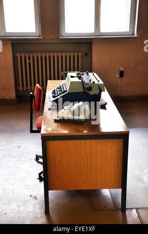 interrogation room in the Stasi prison museum, Berlin Stock Photo