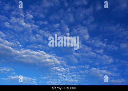 Small fluffy clouds, Cirrocumulus, Bavaria, Germany Stock Photo