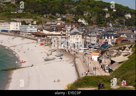 Etretat famous cliff, France, Normandy Europe Stock Photo