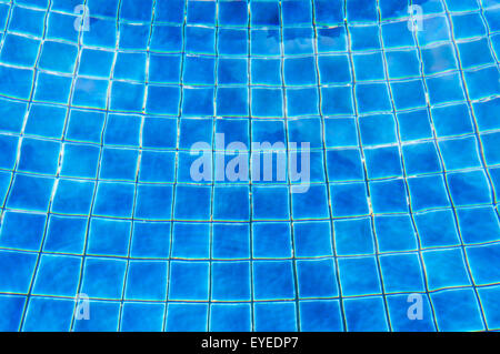 Blue ripped water in swimming pool, northern Thailand Stock Photo