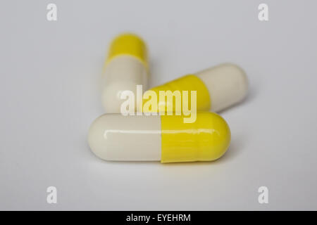 drugs, pills , capsules close up Stock Photo