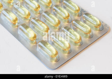 blister pack of pills  / capsules / medicine Stock Photo