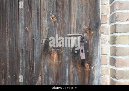 old wooden door - vintage wood Stock Photo