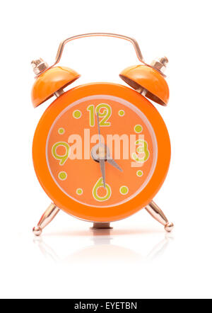 orange clock Stock Photo