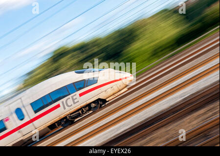 ICE Railway in Munich/München, Germany Stock Photo