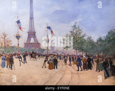 Entrance of the universal exhibition of 1889 17/10/2013 - 19th century Collection Stock Photo