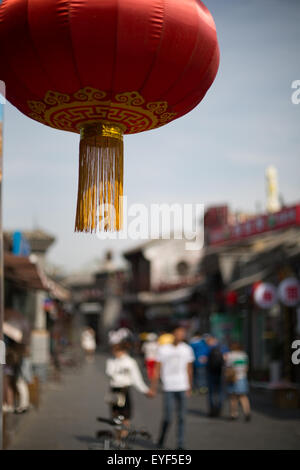 Yandai Xiejie hutong area beside HouHai Lake, in Beijing, China Stock Photo