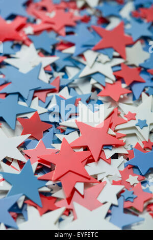 Star shaped confetti Stock Photo