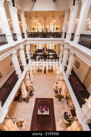 Interior Lobby Of Raffles Hotel Which Was Built In 1887 And Has Become Eyff9m 