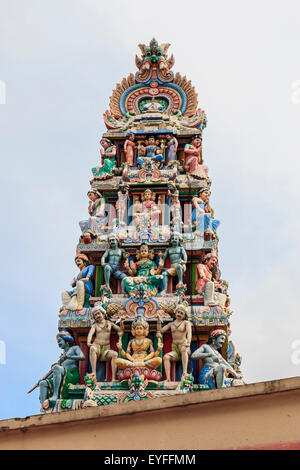 The Sri Mariamman Temple, dating back to 1827, is Singapore’s oldest Hindu temple. Stock Photo